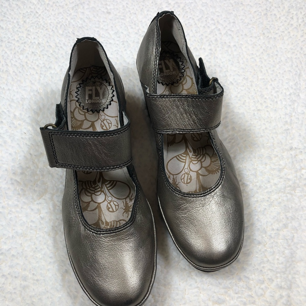 Fly London Metallic Wedges